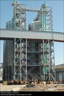 Elektromontage Siloturm Bioethanolanlage Zeitz crop.energies AG